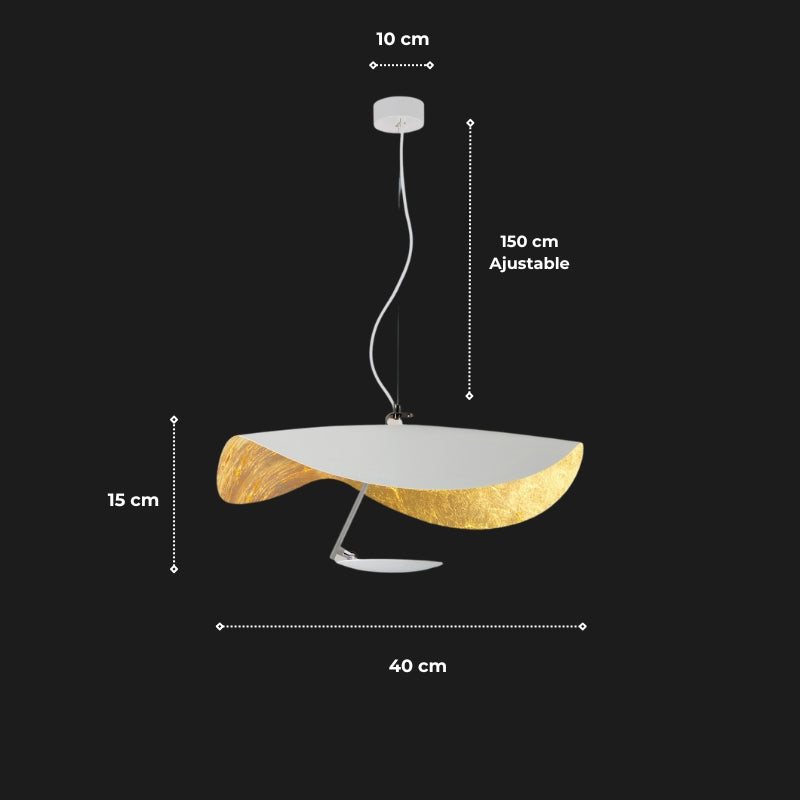 suspension noir et dore 14