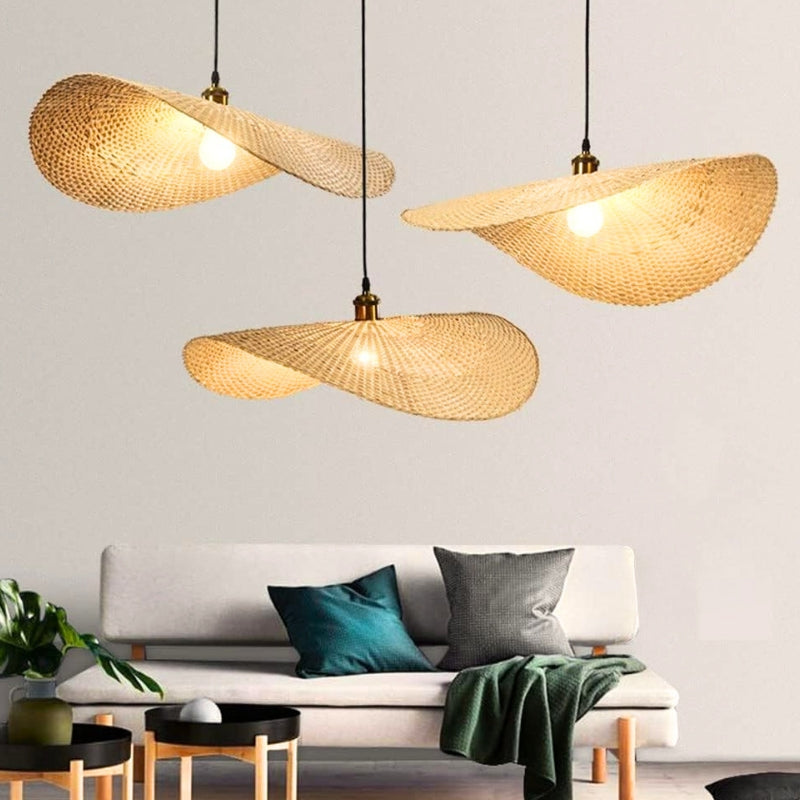 suspension rotin chambre 