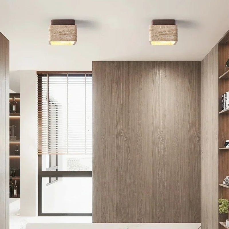 plafonnier travertin 3